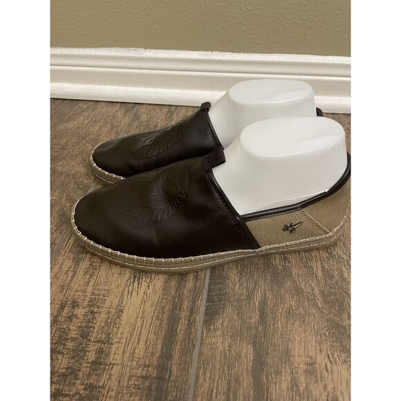 Disney Call It Spring Size 7 Aladdin Lamp Lion Brown Espadrille Vegan Flats Rare - Picture 4 of 11